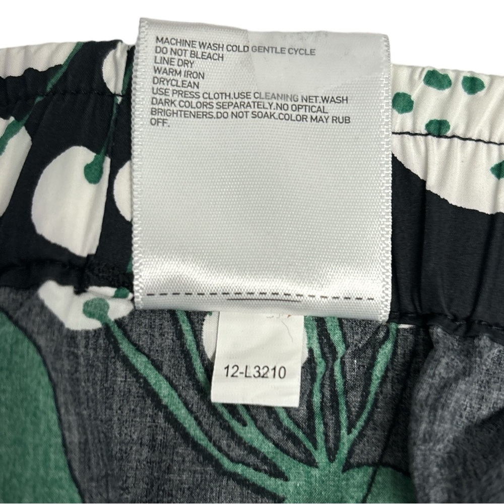 Marimekko Black, Green, and Blue Patterned Women Shorts - Picture 5 of 8